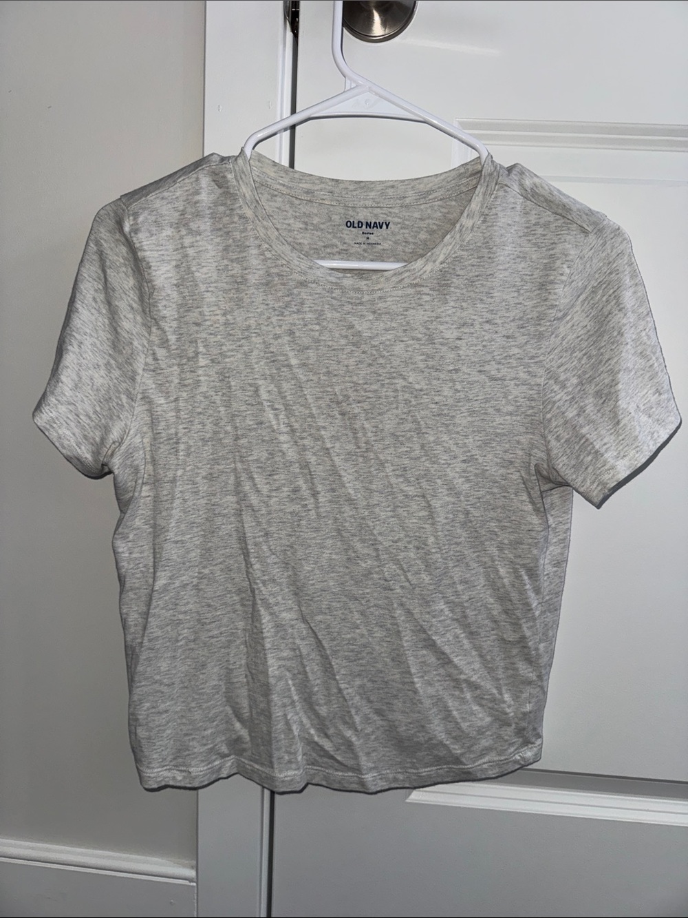 Old Navy Light Heather Gray Short Sleeve Tee
